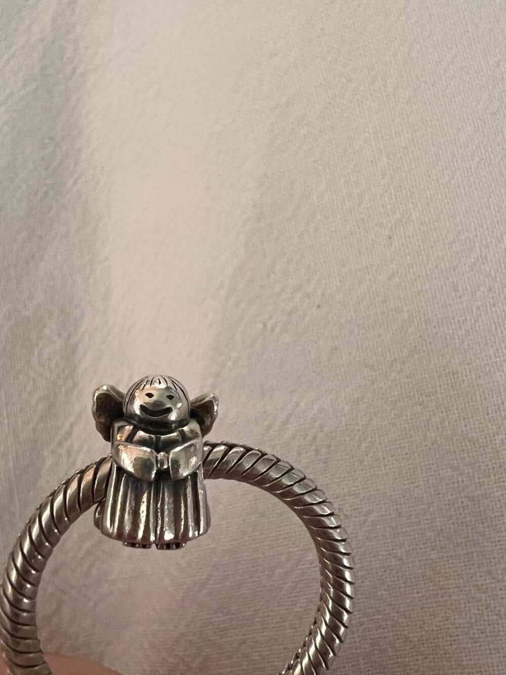 Authentic vintage Pandora angel charm